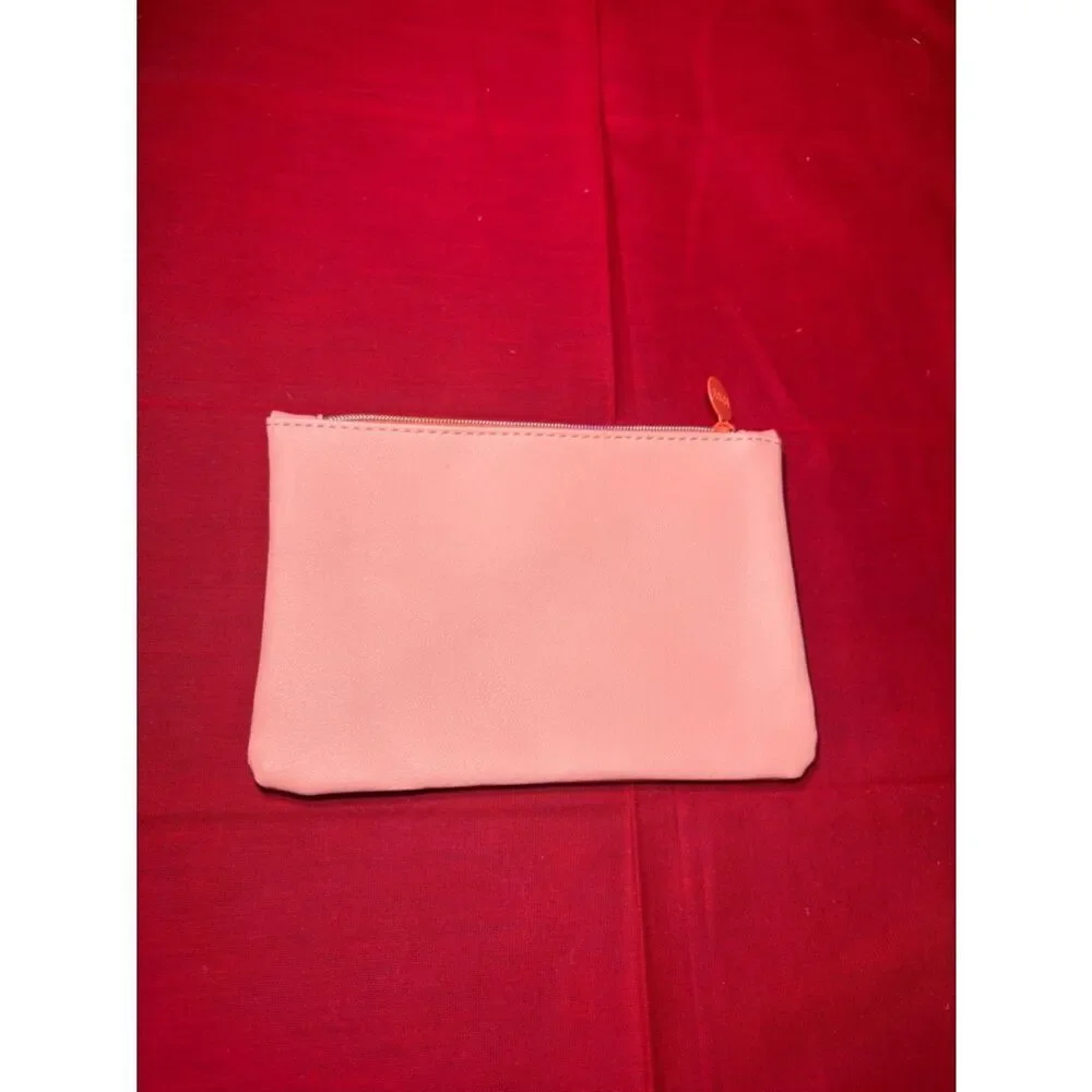 NEW Ipsy Pink Sticker Patch Cosmetic Pouch - 'Have Fun'